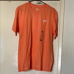 Nike Orange Short Sleeve Dri-FIT Crew Tee with Chest Swoosh